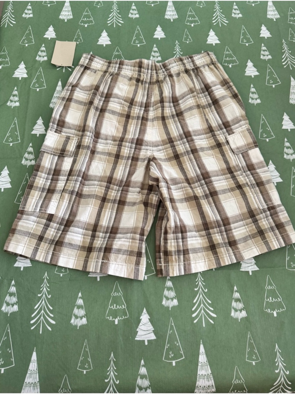 Lot of 2 Canyon River Blues Boys XL 18/20 Husky Plaid Cotton Cargo Shorts NWT - Picture 7 of 16